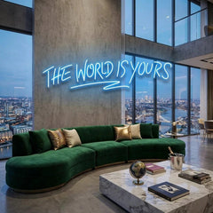 The World Is Yours Led Neon Sign Light - Upbeat Your Life
