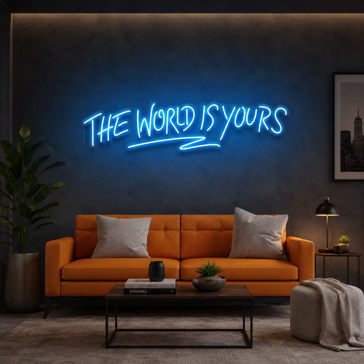 The World Is Yours Led Neon Sign Light - Upbeat Your Life