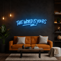 The World Is Yours Led Neon Sign Light - Upbeat Your Life