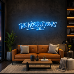 The World Is Yours Led Neon Sign Light - Upbeat Your Life