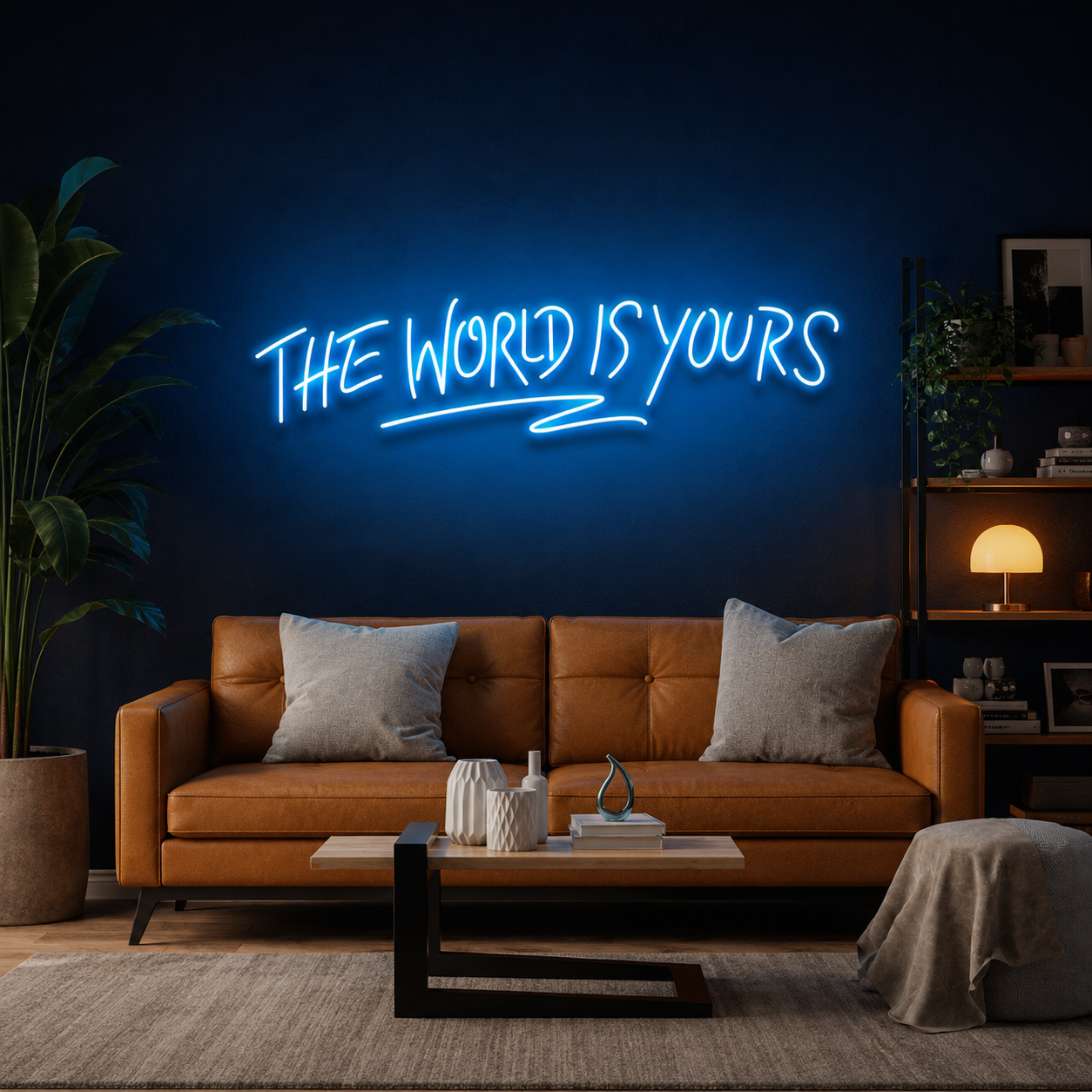 The World Is Yours Led Neon Sign Light - Upbeat Your Life