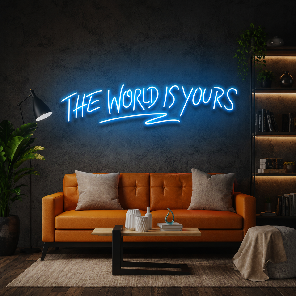 The World Is Yours Led Neon Sign Light - Upbeat Your Life