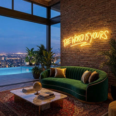 The World Is Yours Led Neon Sign Light - Upbeat Your Life