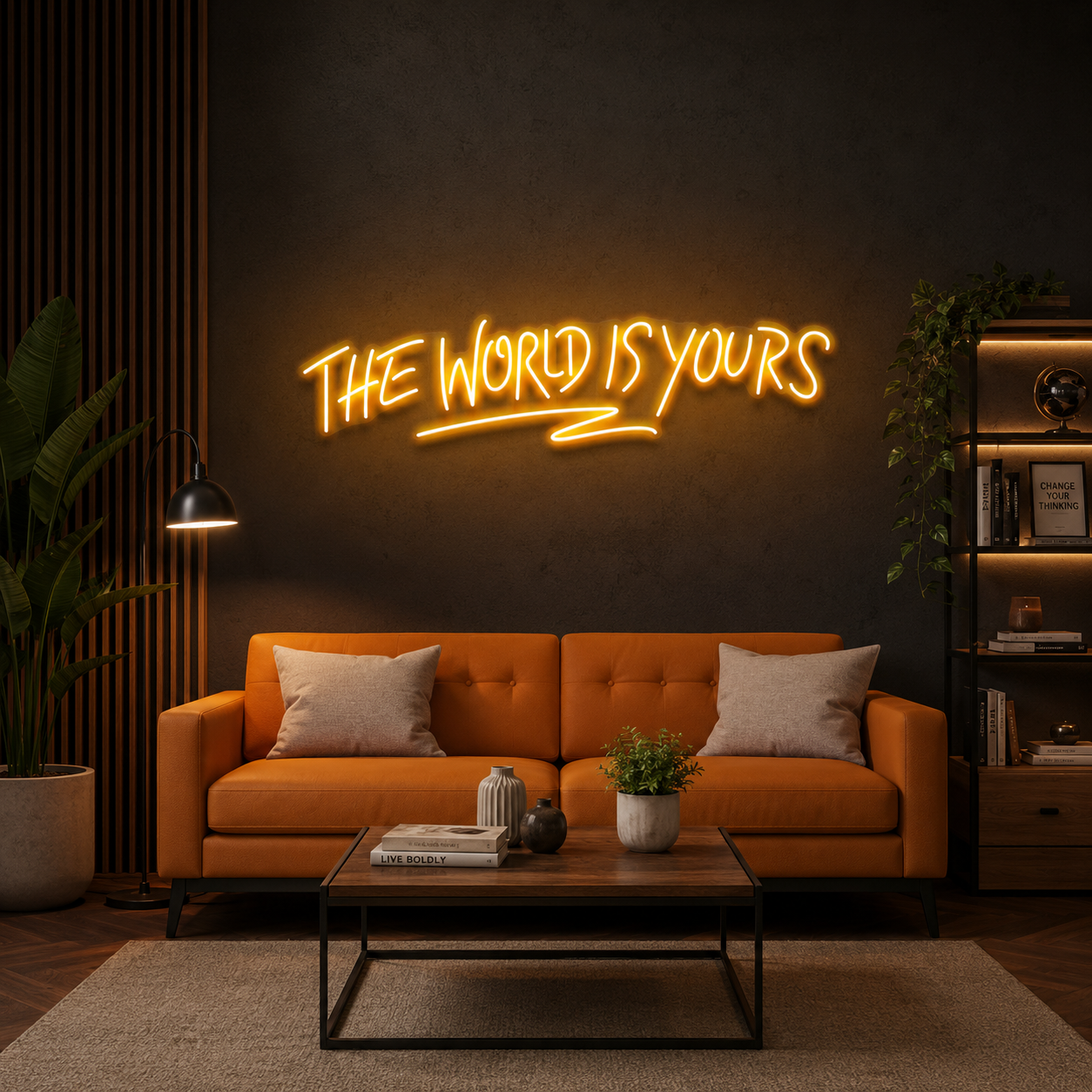 The World Is Yours Led Neon Sign Light - Upbeat Your Life