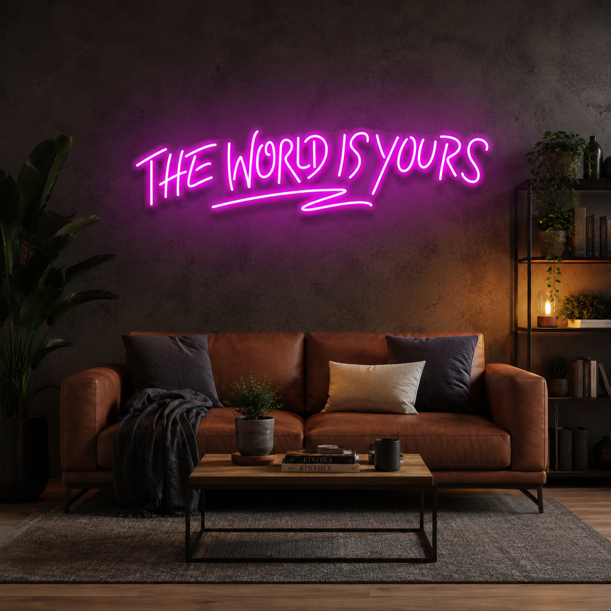 The World Is Yours Led Neon Sign Light - Upbeat Your Life