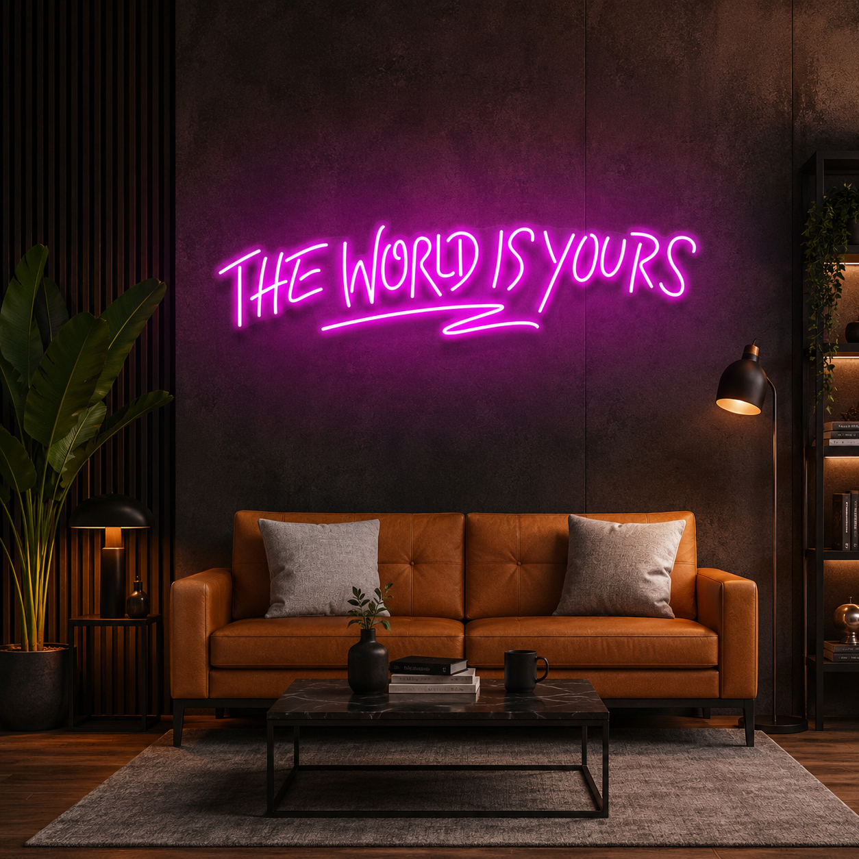 The World Is Yours Led Neon Sign Light - Upbeat Your Life