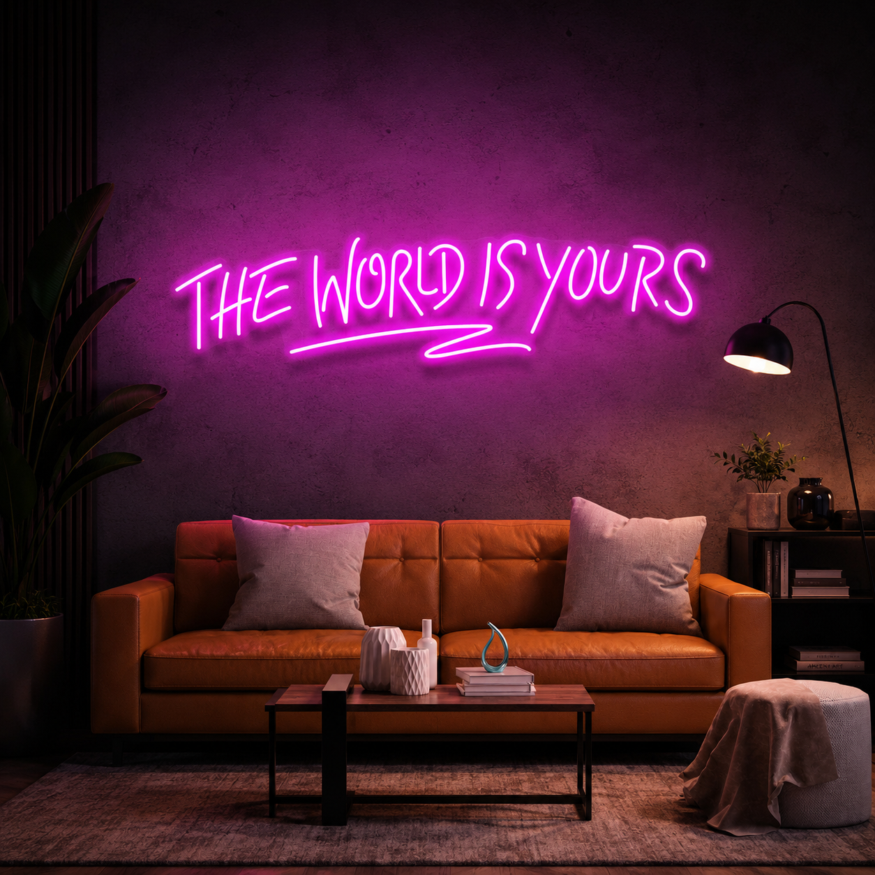 The World Is Yours Led Neon Sign Light - Upbeat Your Life
