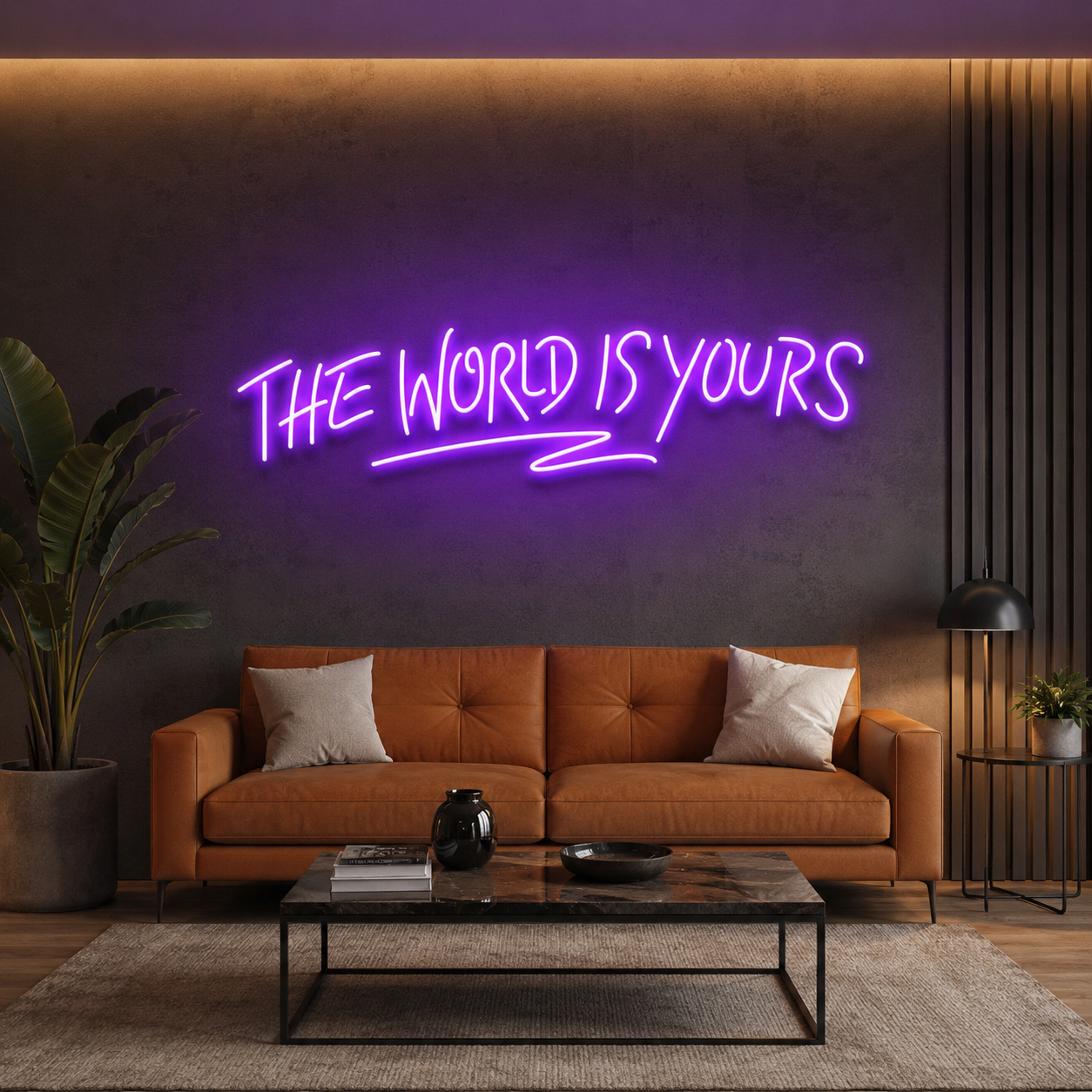 The World Is Yours Led Neon Sign Light - Upbeat Your Life