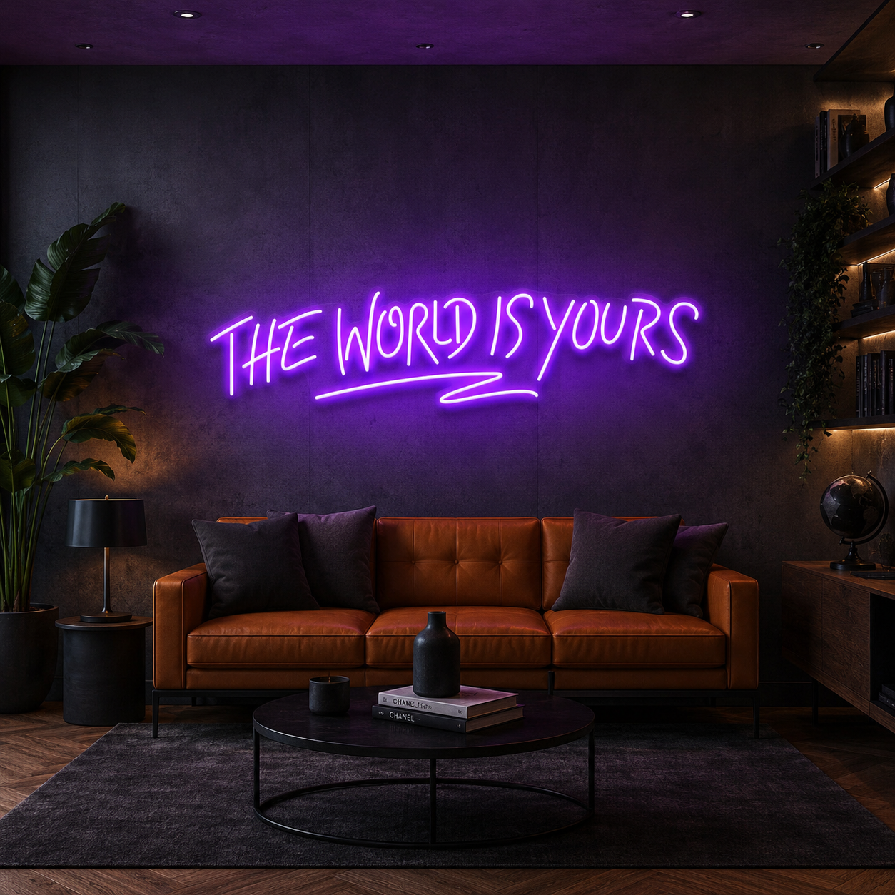 The World Is Yours Led Neon Sign Light - Upbeat Your Life