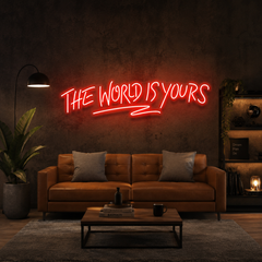The World Is Yours Led Neon Sign Light - Upbeat Your Life