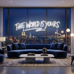 The World Is Yours Led Neon Sign Light - Upbeat Your Life