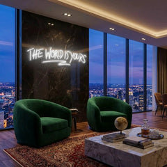 The World Is Yours Led Neon Sign Light - Upbeat Your Life
