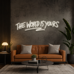 The World Is Yours Led Neon Sign Light - Upbeat Your Life