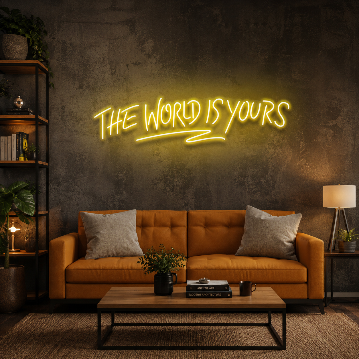 The World Is Yours Led Neon Sign Light - Upbeat Your Life
