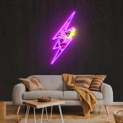 Thunder Girl Artwork Led Neon Sign Light