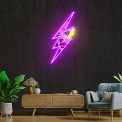 Thunder Girl Artwork Led Neon Sign Light