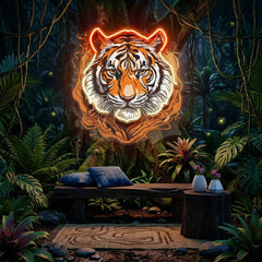 Tiger Headshot LED Neon Sign Light Pop Art