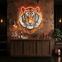 Tiger Headshot LED Neon Sign Light Pop Art