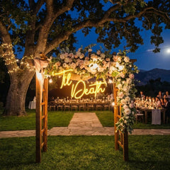 Custom Neon Name Sign Wedding, Til Death Wedding Neon Sign Light, Wedding Neon Sign Ideas