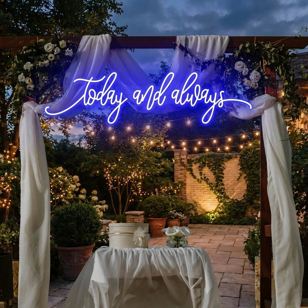 Today And Always Led Neon Sign Light