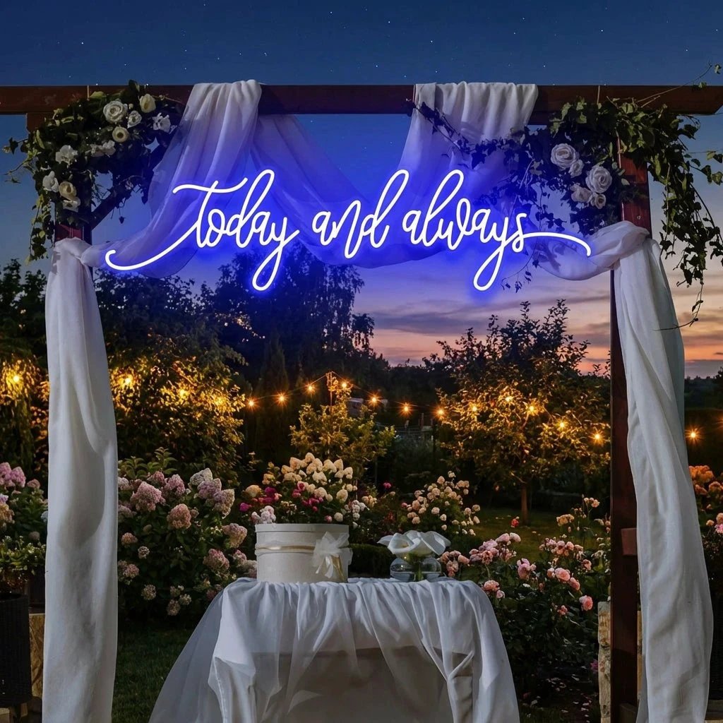 Today And Always Led Neon Sign Light