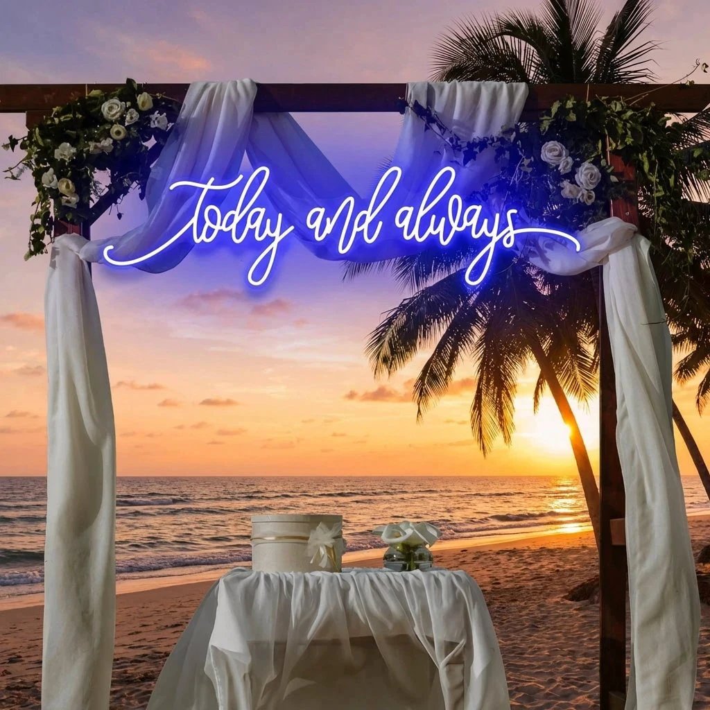 Today And Always Led Neon Sign Light