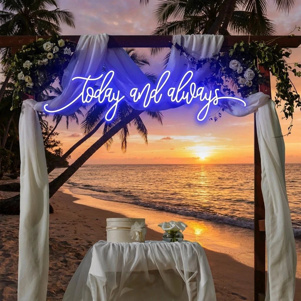 Today And Always Led Neon Sign Light