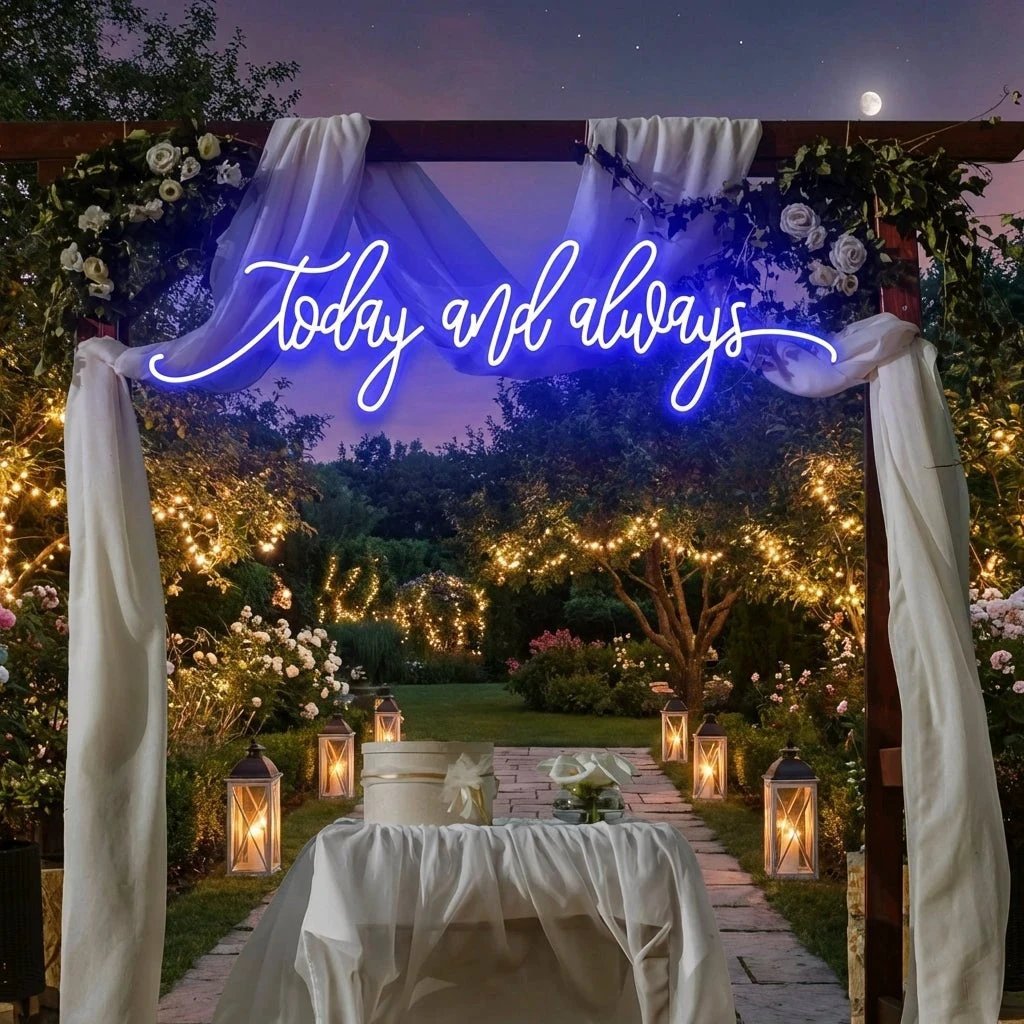 Today And Always Led Neon Sign Light