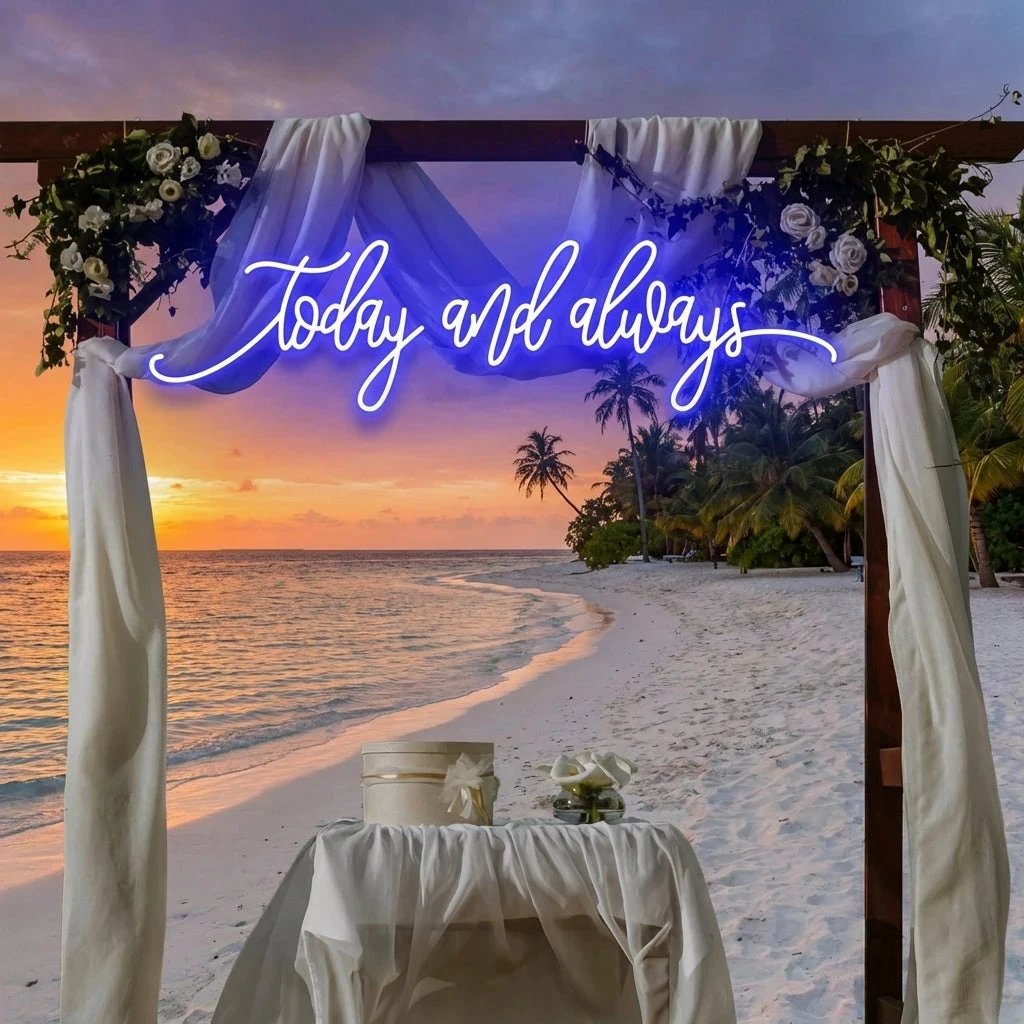 Today And Always Led Neon Sign Light