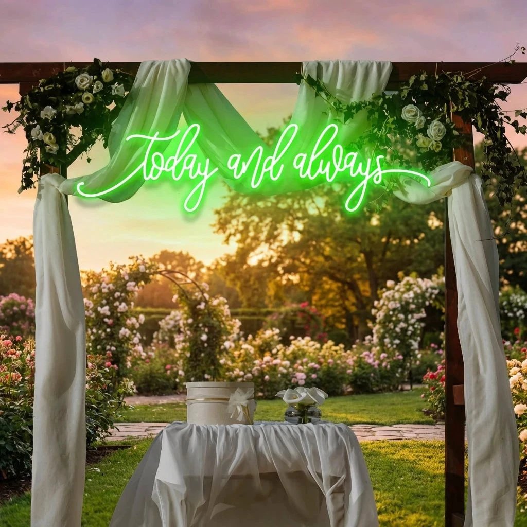 Today And Always Led Neon Sign Light