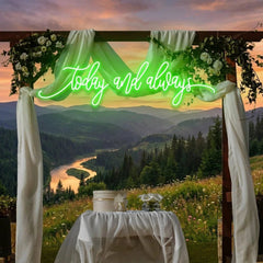 Today And Always Led Neon Sign Light