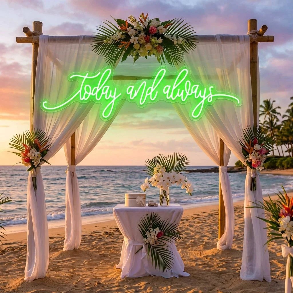 Today And Always Led Neon Sign Light