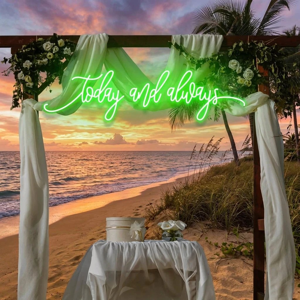 Today And Always Led Neon Sign Light