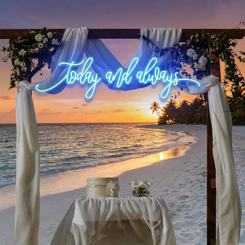 Today And Always Led Neon Sign Light