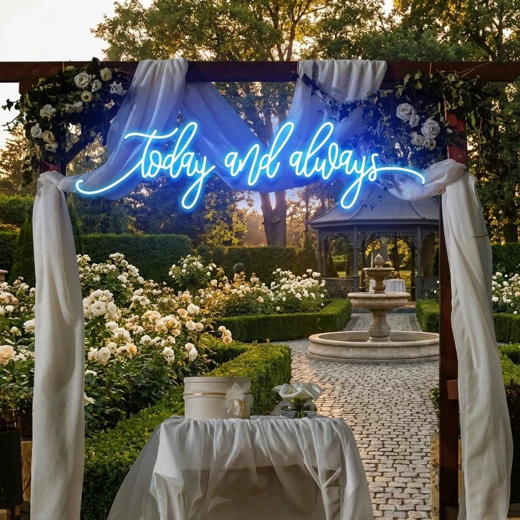 Today And Always Led Neon Sign Light