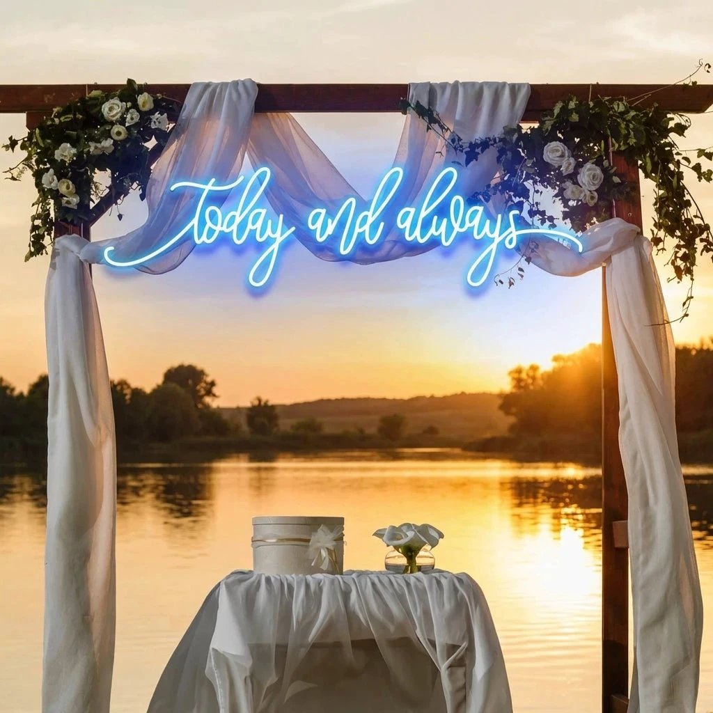 Today And Always Led Neon Sign Light