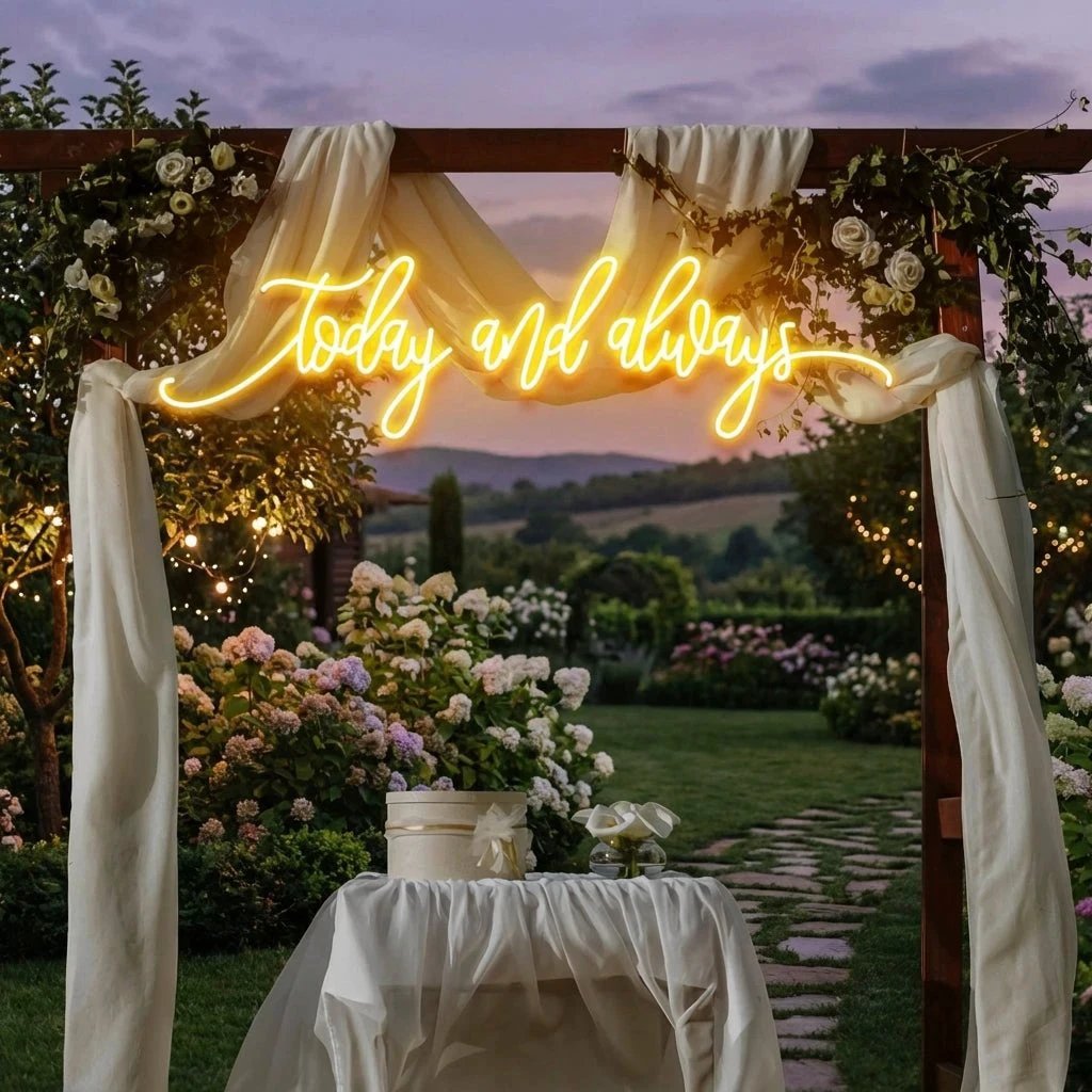 Today And Always Led Neon Sign Light