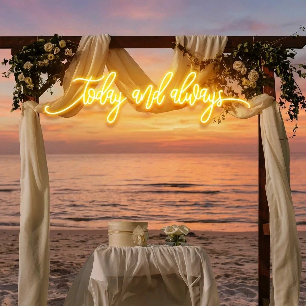 Today And Always Led Neon Sign Light