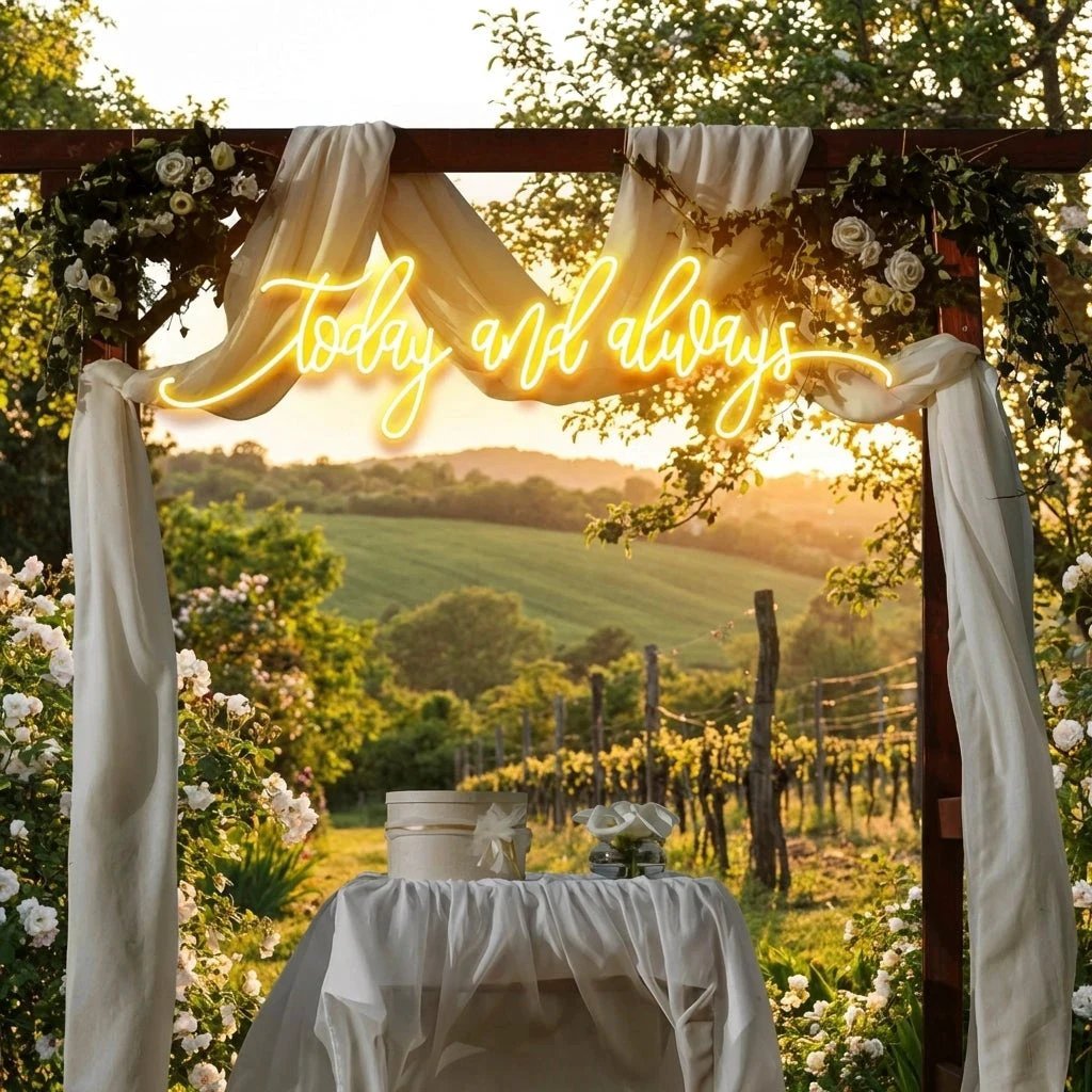 Today And Always Led Neon Sign Light