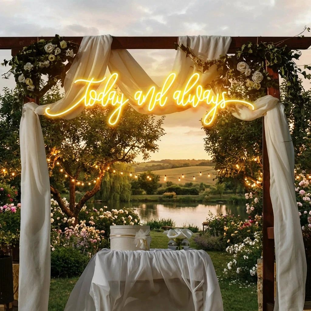 Today And Always Led Neon Sign Light