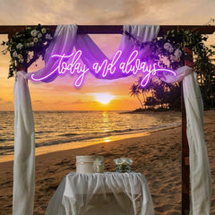 Today And Always Led Neon Sign Light