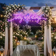 Today And Always Led Neon Sign Light