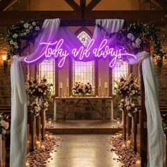 Today And Always Led Neon Sign Light