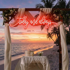 Today And Always Led Neon Sign Light
