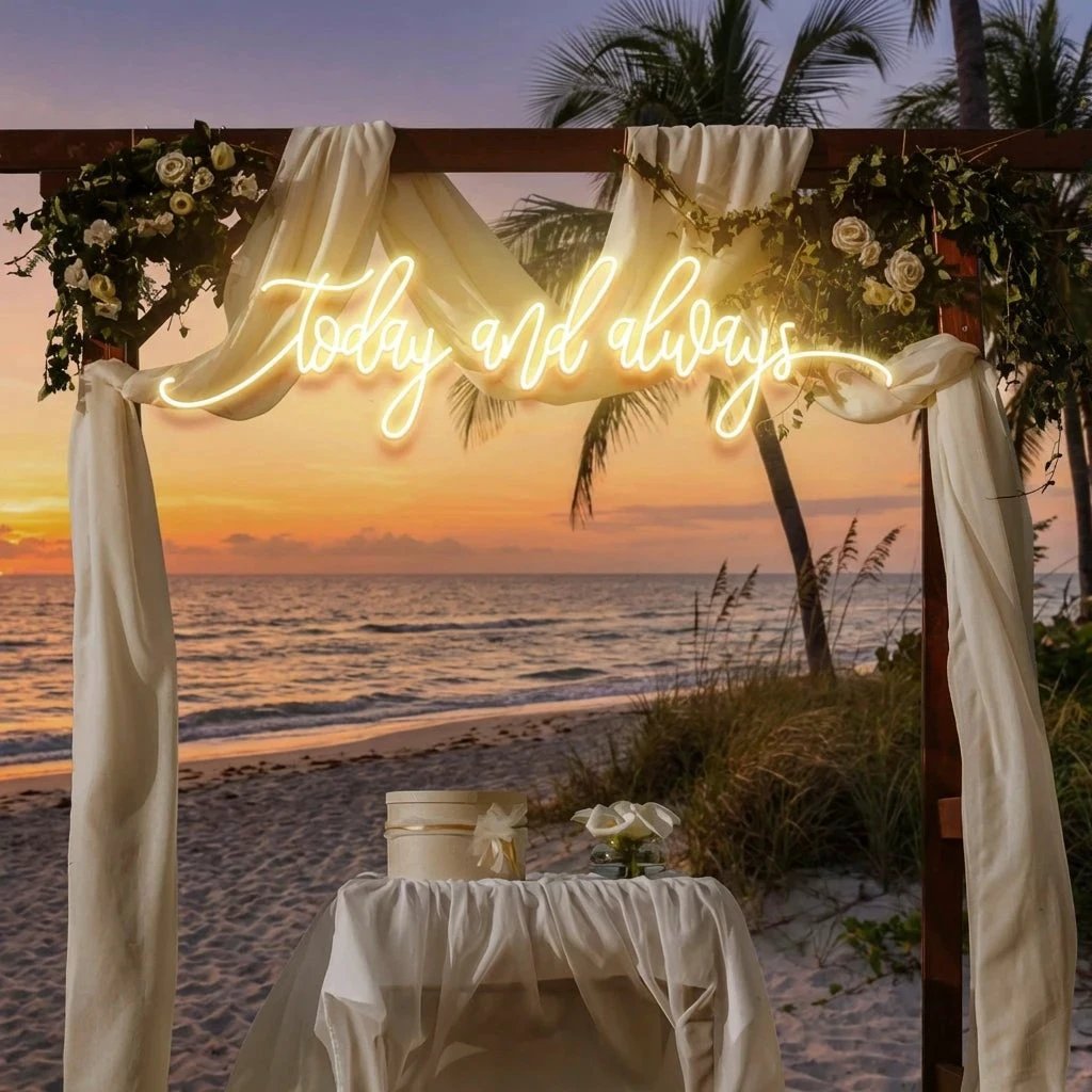Today And Always Led Neon Sign Light