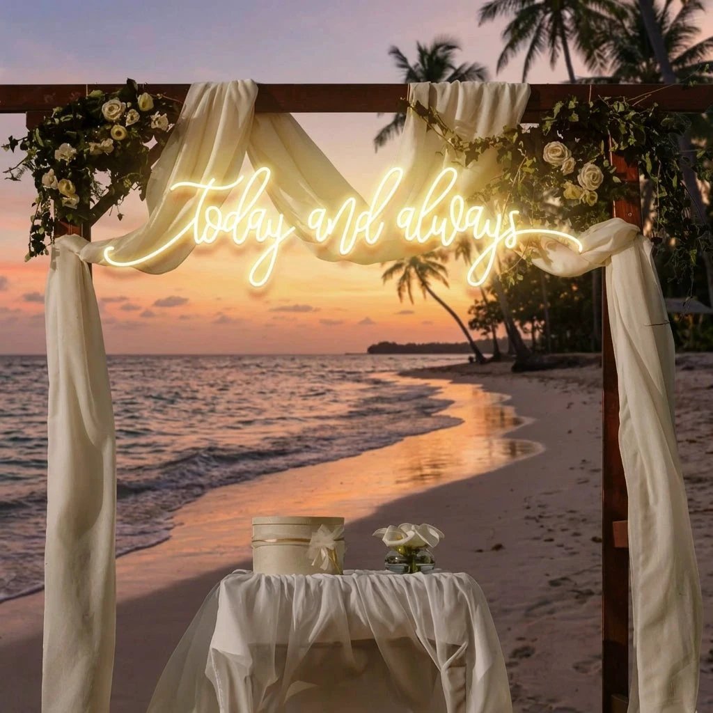 Today And Always Led Neon Sign Light