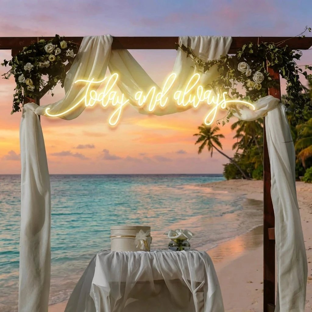 Today And Always Led Neon Sign Light