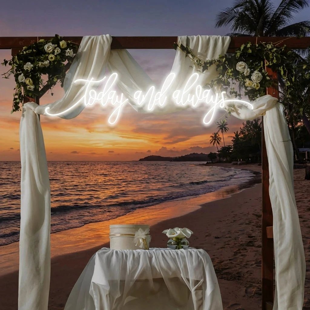 Today And Always Led Neon Sign Light