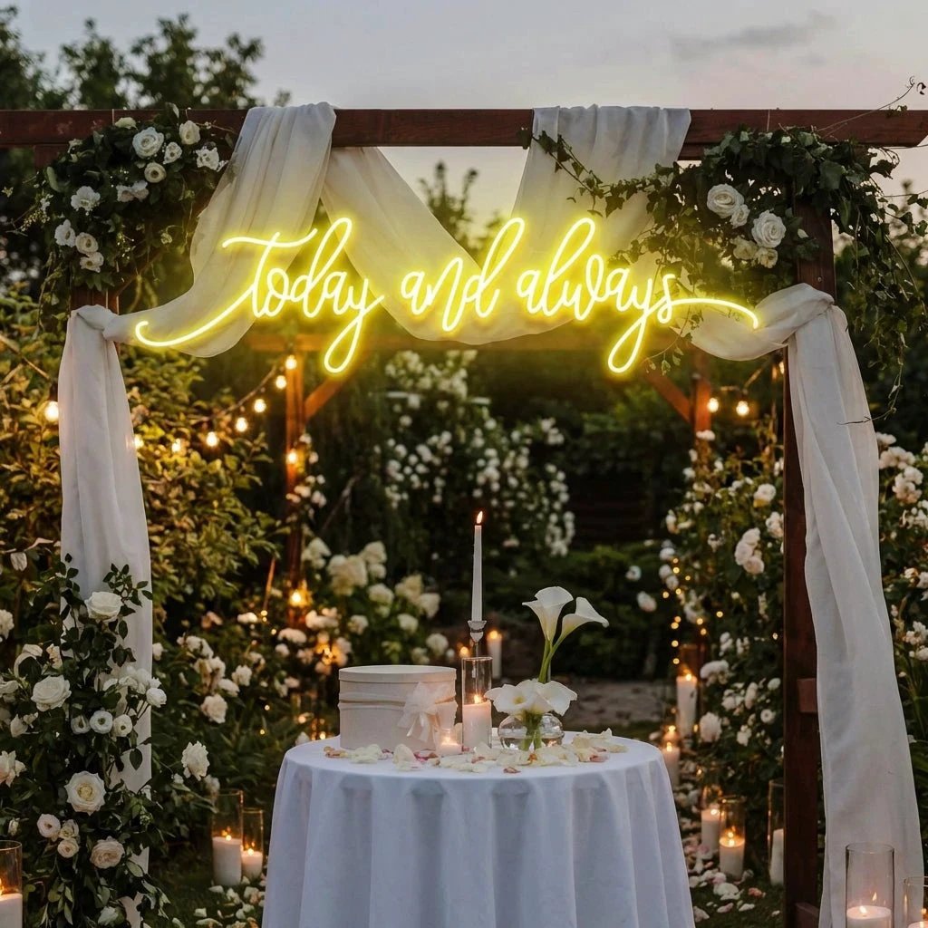 Today And Always Led Neon Sign Light