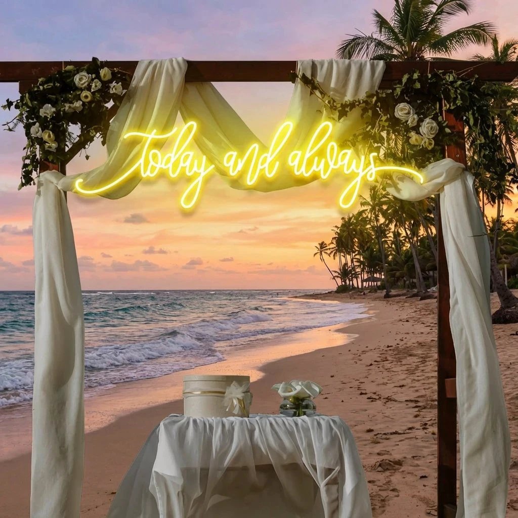 Today And Always Led Neon Sign Light